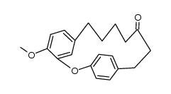 4-methoxy-2-oxatricyclo[13.2.2.13,7]eicosa-1(18),3(20),4,6,15(19),16-hexaen-12-one结构式