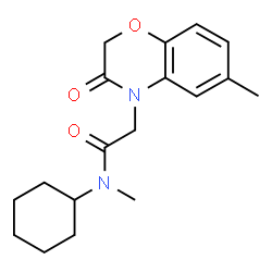 4H-1,4-Benzoxazine-4-acetamide,N-cyclohexyl-2,3-dihydro-N,6-dimethyl-3-oxo-(9CI)结构式