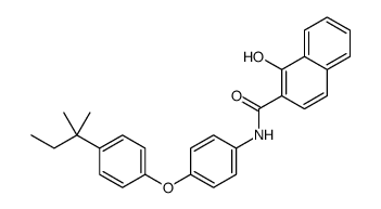 1-hydroxy-N-[4-[4-(2-methylbutan-2-yl)phenoxy]phenyl]naphthalene-2-carboxamide Structure