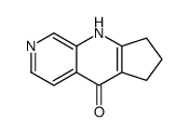 6,7,8,9-tetrahydrocyclopenta[b][1,7]naphthyridin-5-one结构式