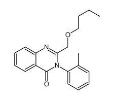 2-(butoxymethyl)-3-(2-methylphenyl)quinazolin-4-one结构式