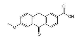 3-carboxy-7-methoxy-9(10H)-anthracenone结构式