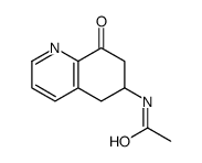 N-(8-oxo-6,7-dihydro-5H-quinolin-6-yl)acetamide结构式