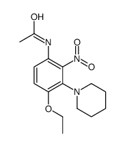 N-(4-ethoxy-2-nitro-3-piperidin-1-ylphenyl)acetamide Structure