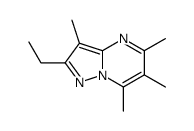 2-ethyl-3,5,6,7-tetramethylpyrazolo[1,5-a]pyrimidine结构式