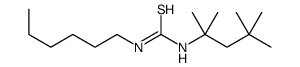 1-hexyl-3-(2,4,4-trimethylpentan-2-yl)thiourea结构式