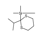 trimethyl-(2-propan-2-yl-1,3-dithian-2-yl)silane Structure