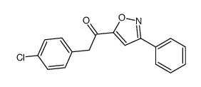 2-(4-chlorophenyl)-1-(3-phenyl-1,2-oxazol-5-yl)ethanone Structure