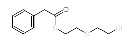 Benzeneethanethioicacid, S-[2-[(2-chloroethyl)thio]ethyl] ester structure