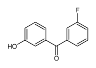 (3-fluorophenyl)-(3-hydroxyphenyl)methanone结构式