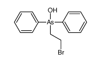 2-bromoethyl-hydroxy-diphenyl-λ5-arsane Structure