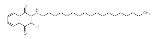 1,4-Naphthalenedione,2-chloro-3-(octadecylamino)- Structure