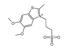 5,6-Dimethoxy-2-methyl-3-(3-sulfonatopropyl)benzothiazol-3-ium Structure