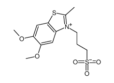 5,6-Dimethoxy-2-methyl-3-(3-sulfonatopropyl)benzothiazol-3-ium structure