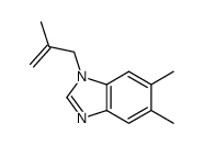 (9ci)-5,6-二甲基-1-(2-甲基-2-丙烯基)-1H-苯并咪唑结构式