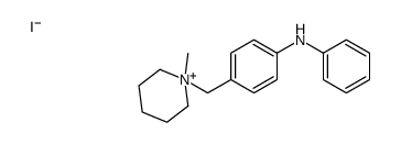 4-[(1-methylpiperidin-1-ium-1-yl)methyl]-N-phenylaniline,iodide结构式