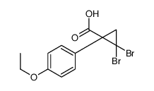 2,2-dibromo-1-(4-ethoxyphenyl)cyclopropane-1-carboxylic acid结构式