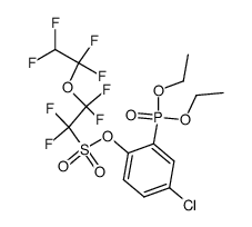 4-chloro-2-(diethoxyphosphonyl)phenyl 1,1,2,2-tetra-fluoro-2-(1,1,2,2-tetrafluoroethoxy)ethanesulfonate Structure