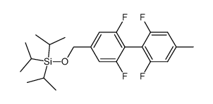 2,2',6,6'-tetrafluoro-4-methyl-4'-{[(triisopropylsilyl)oxy]methyl}[1,1'-biphenyl] Structure