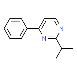 Pyrimidine, 2-(1-methylethyl)-4-phenyl- (9CI) structure