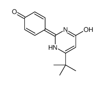 6-tert-butyl-2-(4-oxocyclohexa-2,5-dien-1-ylidene)-1H-pyrimidin-4-one结构式