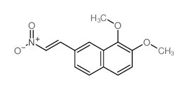Naphthalene,1,2-dimethoxy-7-(2-nitroethenyl)- structure