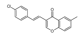 3-[2-(4-chlorophenyl)ethenyl]-6-methylchromen-4-one结构式