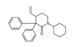 1-cyclohexyl-4-ethenyl-3,3-diphenylpiperidin-2-one Structure