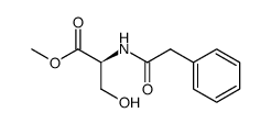 N-(benzoyl)-L-serine methyl ester Structure