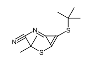 [2,3-bis(tert-butylsulfanyl)cycloprop-2-en-1-ylidene]cyanamide Structure