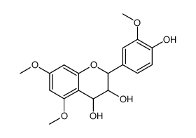 2-(4-hydroxy-3-methoxy-phenyl)-5,7-dimethoxy-chroman-3,4-diol结构式