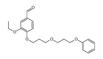 3-ethoxy-4-[3-(3-phenoxypropoxy)propoxy]benzaldehyde Structure