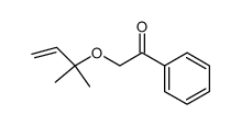 [(1,1-dimethylallyl)oxy]acetophenone结构式