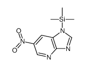 trimethyl-(6-nitroimidazo[4,5-b]pyridin-1-yl)silane Structure