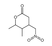 5,6-dimethyl-4-(nitromethyl)oxan-2-one Structure