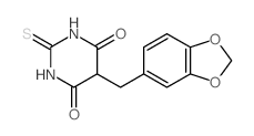 5-(benzo[1,3]dioxol-5-ylmethyl)-2-sulfanylidene-1,3-diazinane-4,6-dione picture