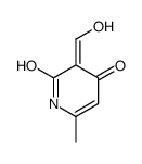 (3Z)-3-(hydroxymethylidene)-6-methyl-1H-pyridine-2,4-dione Structure