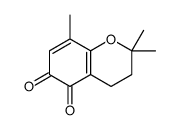 2,2,8-trimethyl-3,4-dihydrochromene-5,6-dione Structure