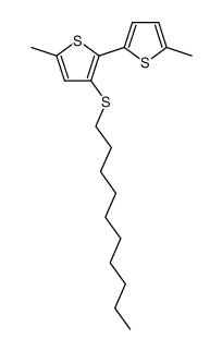 3-decylsulfanyl-5,5'-dimethyl-[2,2']bithiophenyl Structure