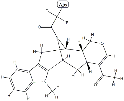 4-(Trifluoroacetyl)-4-demethylalstphyllan-19-one structure