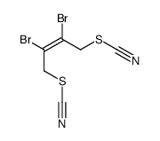 (2,3-dibromo-4-thiocyanatobut-2-enyl) thiocyanate结构式