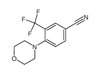 4-morpholino-3-(trifluoromethyl)benzonitrile Structure