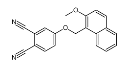 4-[(2-methoxynaphthalen-1-yl)methoxy]benzene-1,2-dicarbonitrile结构式
