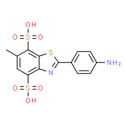 2-(4-Aminophenyl)-6-methyl-4,7-benzothiazoledisulfonic acid picture