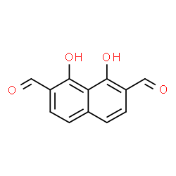 2,7-Naphthalenedicarboxaldehyde, 1,8-dihydroxy- (9CI) structure