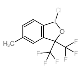 9-chloro-4-methyl-7,7-bis(trifluoromethyl)-9$l^{3}-ioda-8-oxabicyclo[4.3.0]nona-2,4,10-triene Structure