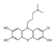 8-chloro-10-[3-(dimethylamino)propyl]phenothiazine-2,3,7-triol结构式