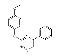 3-(p-Methoxyphenoxy)-5-phenyl-1,2,4-triazine structure