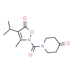 4-Piperidinone,1-[[3-methyl-4-(1-methylethyl)-5-oxo-2(5H)-isoxazolyl]carbonyl]- picture