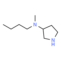 3-Pyrrolidinamine,N-butyl-N-methyl-(9CI) structure